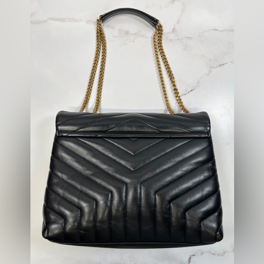 YSL Yves Saint Laurent LouLou Lou Lou Chain Handbag Shoulder Bag Crossbody Purse - Picture 3 of 9
